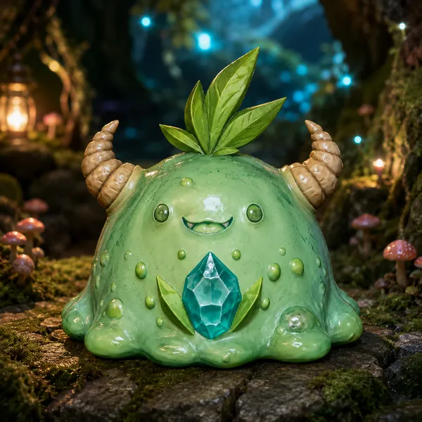 Forest Slime STL — DnD Fantasy Ooze Monster Miniature 3D Print Tabletop RPG — DnD miniature STL