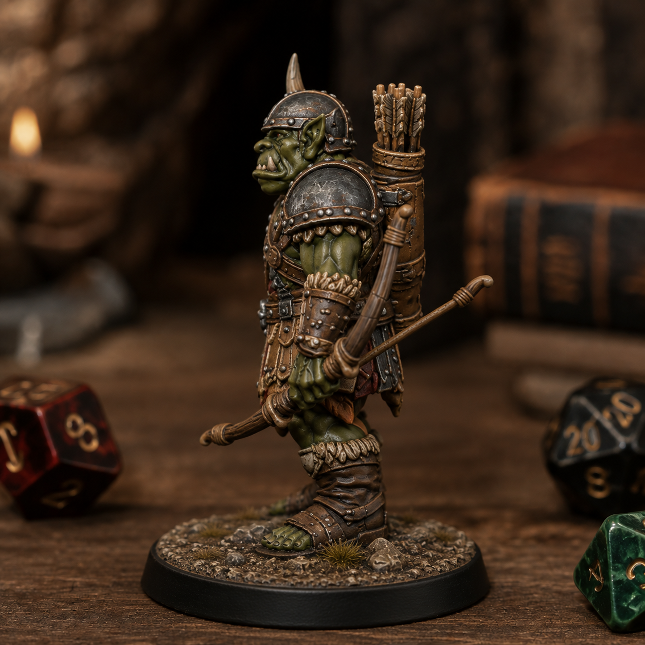 Orc Archer STL — Ragnarok Online Inspired Orc Bowman Miniature for DnD 3D Print Tabletop — DnD miniature STL