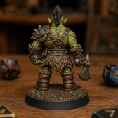 Orc Warrior with Axe view 3