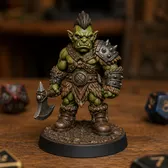 Orc Warrior with Axe view 6