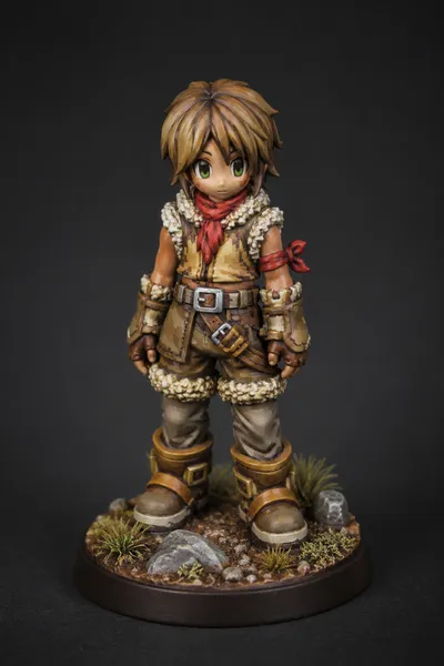 Chibi Hero STL — DnD Fantasy RPG Adventurer Boy Miniature 3D Print Tabletop